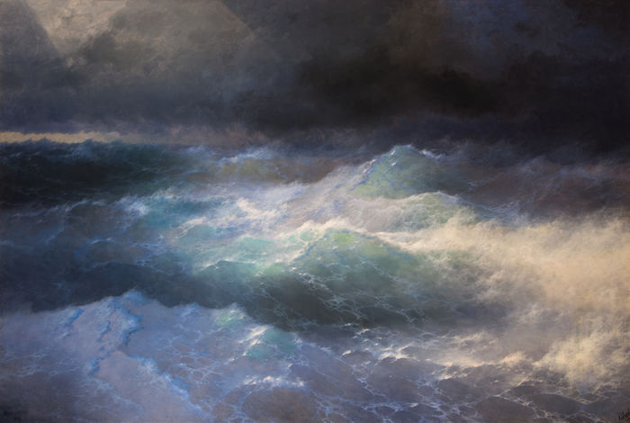 Painting Amid the Waves
