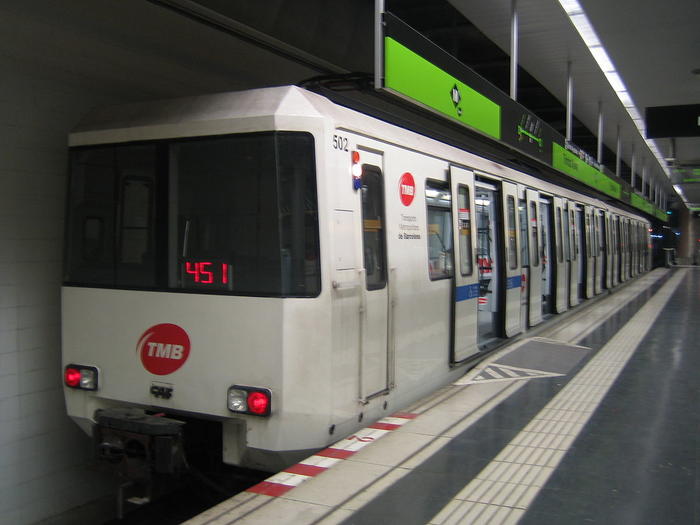 Metro line in Barcelona