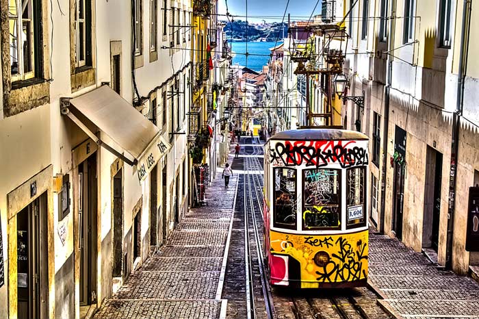 Musical Tram in Lisbon