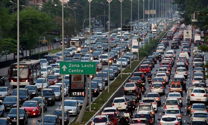 São Paulo, traffic jam